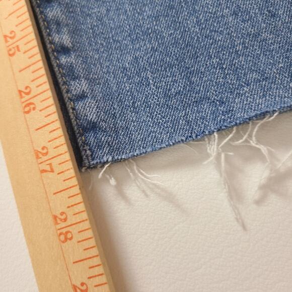 Old Navy High Rise O.G. Straight Secret Smooth Pockets Distressed Jeans Size 14 - Picture 7 of 15